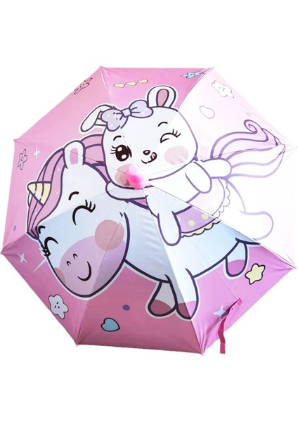 Ilkokul Öğrencileri Için Vinil Çocuk Şemsiyeleri Dijital Baskı Patchwork Desen Sevimli (Yurt Dışından)