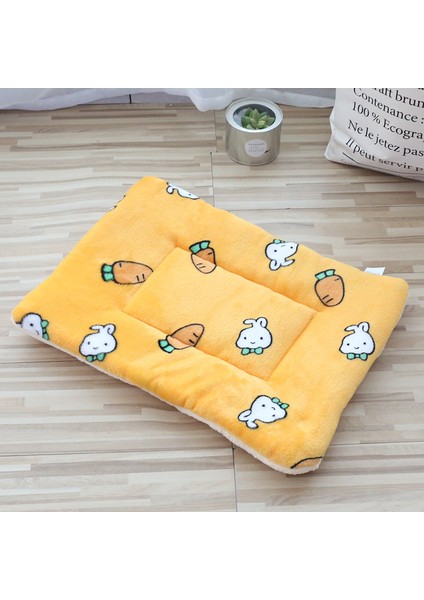 Kalınlaştırılmış Peluş Mat Kedi Kumu Kedi Uyku Matı Köpek Kulübesi Pamuklu Pedler Sıcak Yuva Pedleri (Yurt Dışından)