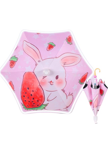 Su Geçirmez Kapaklı Karikatür Desenli Çocuk Şemsiyesi Manuel Güneşlik (Yurt Dışından)