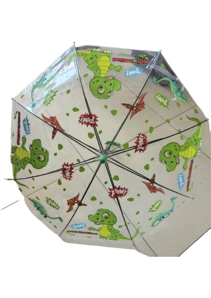 Çift Amaçlı Güneşli ve Yağmurlu Çocuk Şemsiyesi Anaokulu Güneşlik Karikatür Küçük Şemsiye Düz Çubuk Otomatik Çocuk Şemsiyesi Meyve Karikatür Sevimli (Yurt Dışından)