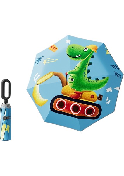Halka Toka Sapı Karikatür Çocuk Şemsiyesi Güneşlik Ilkokul Öğrencileri Okula Özel Güneşli Yağmur Çift Kullanımlı Katlanır Otomatik Şemsiye (Yurt Dışından)