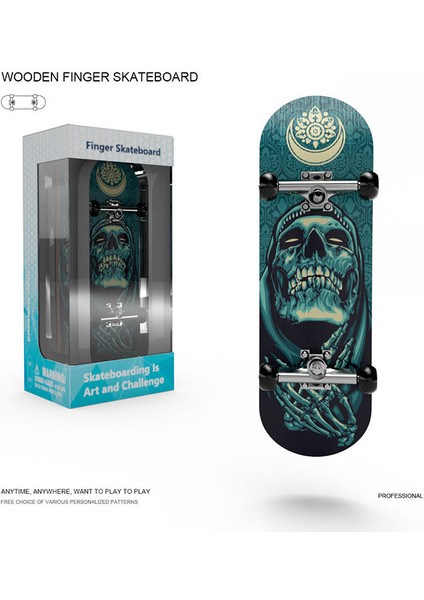 Parmak Kaykay Oyuncakları Fingertip Skateboards Profesyonel Sınıf Rulmanlı Çiftli Wakeboard (Yurt Dışından)