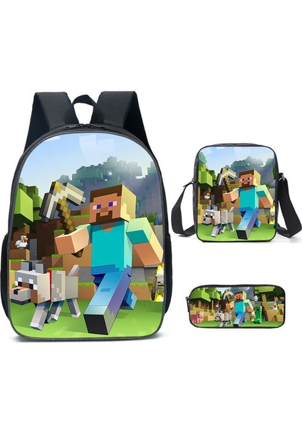 Öğrenci Okul Çantası Benim Dünyam Oyun Çevresi Sırt Çantası 3 Parça Set (Yurt Dışından)