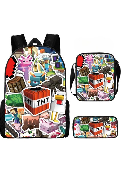 Öğrenci Okul Çantası Benim Dünyam Oyun Çevresi Sırt Çantası 3 Parça Set (Yurt Dışından)