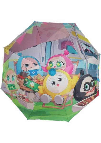 Ilkokul Öğrencileri Için Vinil Çocuk Şemsiyeleri Dijital Baskı Patchwork Desen Sevimli (Yurt Dışından)