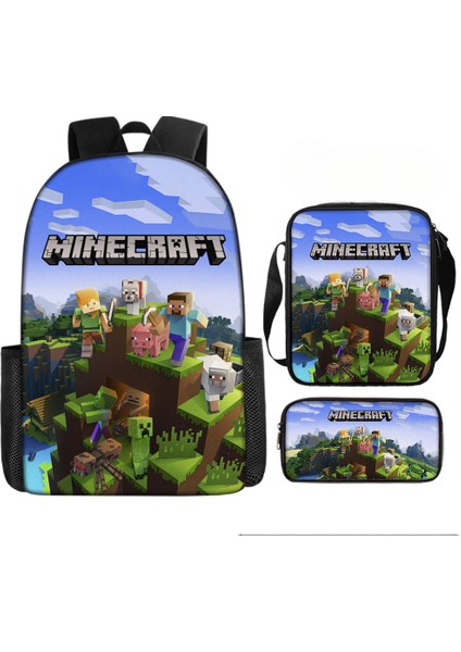 Öğrenci Okul Çantası Benim Dünyam Oyun Çevresi Sırt Çantası 3 Parça Set (Yurt Dışından)