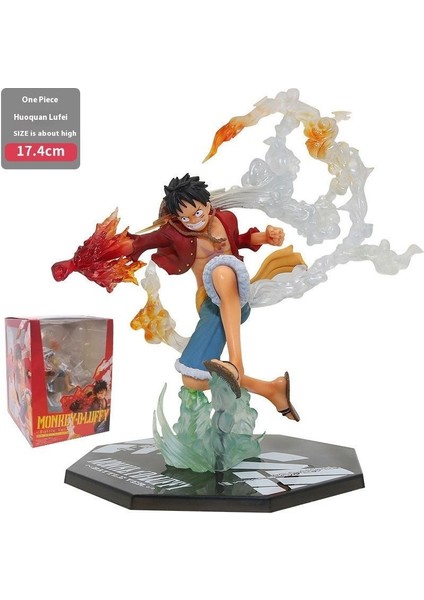 King Of Thieves Luffy Mavi Gömlek Oturan Kanepe El Aleti Araba Modeli Çevre Süsleri (Yurt Dışından)