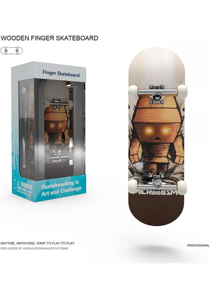 Parmak Kaykay Oyuncakları Fingertip Skateboards Profesyonel Sınıf Rulmanlı Çiftli Wakeboard (Yurt Dışından)