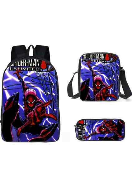 Marvel Spider-Man Reunion Çevresel Öğrenci Okul Çantası Omuz Çantası Karikatür Sırt Çantaları (Yurt Dışından)
