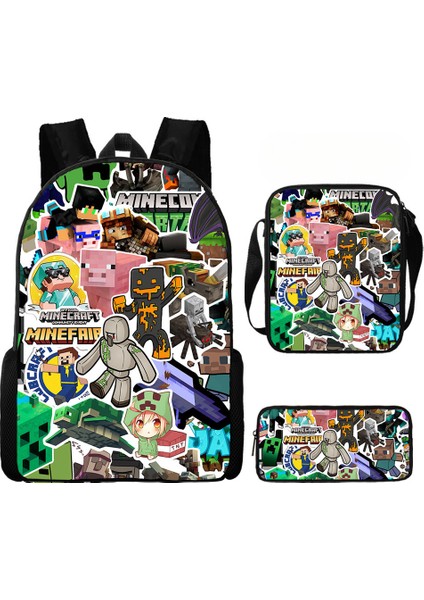 Öğrenci Okul Çantası Benim Dünyam Oyun Çevresi Sırt Çantası 3 Parça Set (Yurt Dışından)