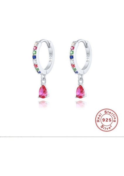 S925 Gümüş Küpe Küpe Moda Kulak Tokası Küpe Damla Küpe (Yurt Dışından)