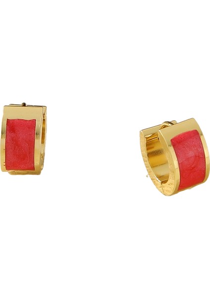 Küpe Toka Moda Düz Daire Niş Paslanmaz Çelik Küpe Kadın (Yurt Dışından)