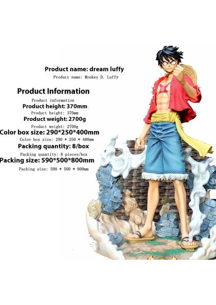 King Of Thieves Fantasy Luffy Akını Oyun El-Do Model Süsler Heykel Hediye (Yurt Dışından)