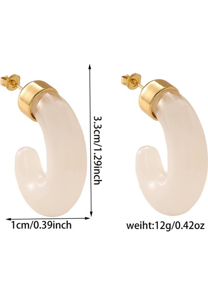 Küpe Kadın Fransız Retro Niş Kişilik ile Mizaç Küpe Küpe (Yurt Dışından)