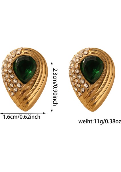 Basit Mizaç Geometrik Küpe Moda Kişilik Küpe Kadın (Yurt Dışından)