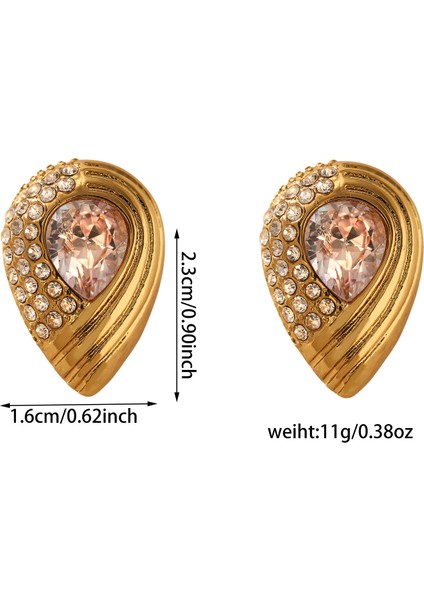 Basit Mizaç Geometrik Küpe Moda Kişilik Küpe Kadın (Yurt Dışından)