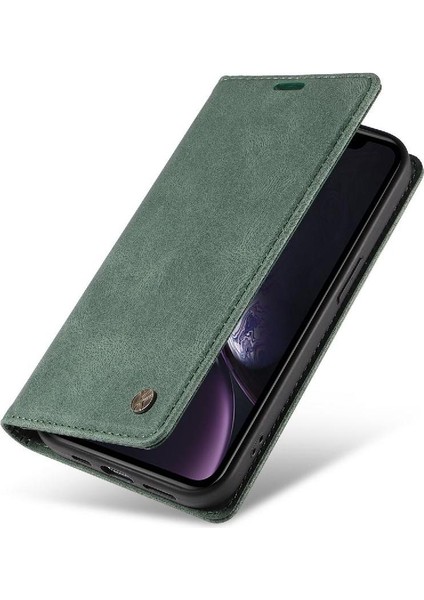 iPhone Xr Premium Pu Deri Basit Cüzdan Kılıf Kart Yuvaları Destek Ayağı Manyetik Kapatma Darbeye Dayanıklı Kapak (Yurt Dışından) modelleri