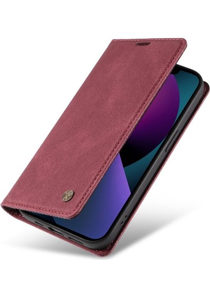 iPhone 15 Plus Premium Pu Deri Basit Cüzdan Kılıf Kart Yuvaları Destek Ayağı Manyetik Kapatma Darbeye Dayanıklı Kapak (Yurt Dışından) indirimleri
