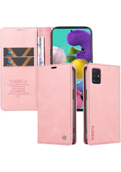 Samsung Galaxy A51 5g Premium Pu Deri Basit Cüzdan Kılıf Kart Yuvaları Destek Ayağı Manyetik Kapatma Darbeye Dayanıklı Kapak (Yurt Dışından) fırsatları