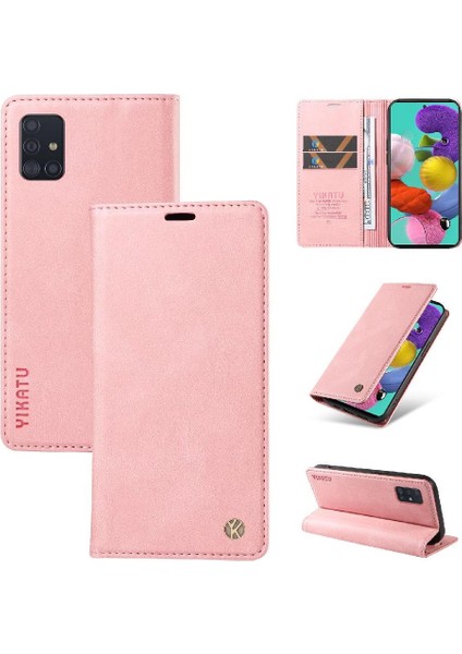 Samsung Galaxy A51 5g Premium Pu Deri Basit Cüzdan Kılıf Kart Yuvaları Destek Ayağı Manyetik Kapatma Darbeye Dayanıklı Kapak (Yurt Dışından) indirimleri