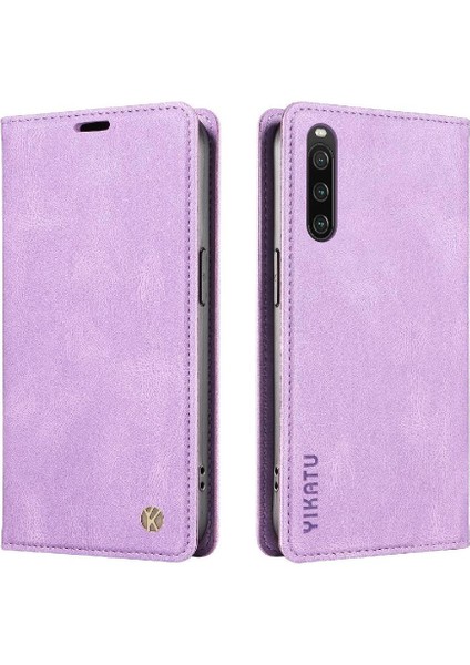 Sony Xperia 10 Iv Premium Pu Deri Basit Cüzdan Kılıf Kart Yuvaları Destek Ayağı Manyetik Kapatma Darbeye Dayanıklı Kapak (Yurt Dışından) modelleri
