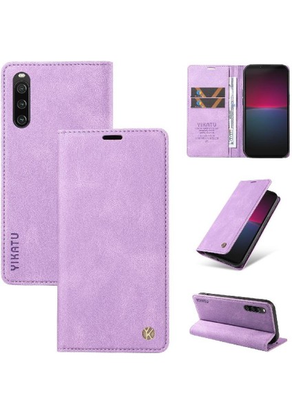 Sony Xperia 10 Iv Premium Pu Deri Basit Cüzdan Kılıf Kart Yuvaları Destek Ayağı Manyetik Kapatma Darbeye Dayanıklı Kapak (Yurt Dışından) indirimleri