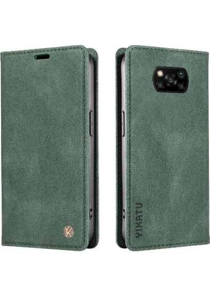 Xiaomi Poco X3 Pro Premium Pu Deri Basit Cüzdan Kılıf Kart Yuvaları Destek Ayağı Manyetik Kapatma Darbeye Dayanıklı Kapak (Yurt Dışından) modelleri