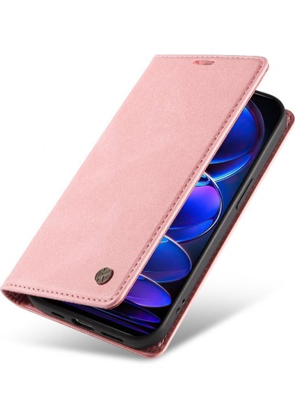 Xiaomi Redmi NOTE12 Pro Plus 5g Premium Pu Deri Basit Cüzdan Kılıf Kart Yuvaları Destek Ayağı Manyetik Kapatma Darbeye Dayanıklı Kapak (Yurt Dışından) fırsatları
