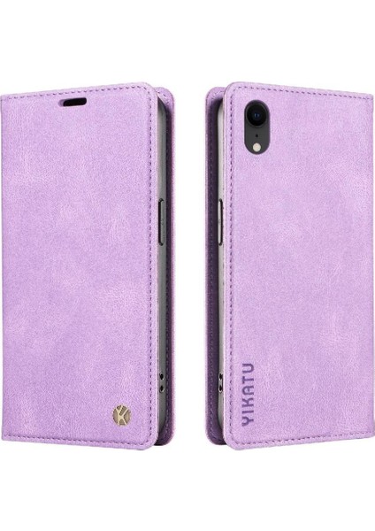 iPhone Xr Premium Pu Deri Basit Cüzdan Kılıf Kart Yuvaları Destek Ayağı Manyetik Kapatma Darbeye Dayanıklı Kapak (Yurt Dışından) fiyatları