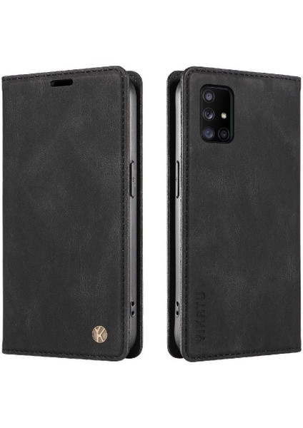 Samsung Galaxy A71 5g Premium Pu Deri Basit Cüzdan Kılıf Kart Yuvaları Destek Ayağı Manyetik Kapatma Darbeye Dayanıklı Kapak (Yurt Dışından) modelleri