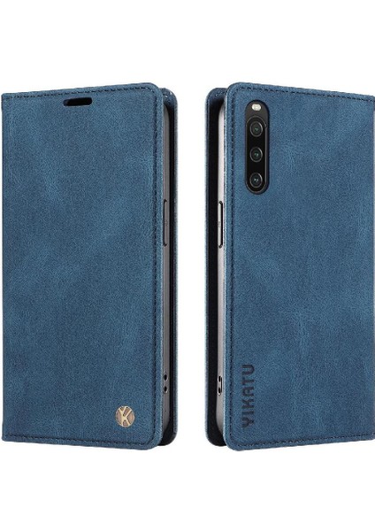 Sony Xperia 10 Iv Premium Pu Deri Basit Cüzdan Kılıf Kart Yuvaları Destek Ayağı Manyetik Kapatma Darbeye Dayanıklı Kapak (Yurt Dışından) modelleri