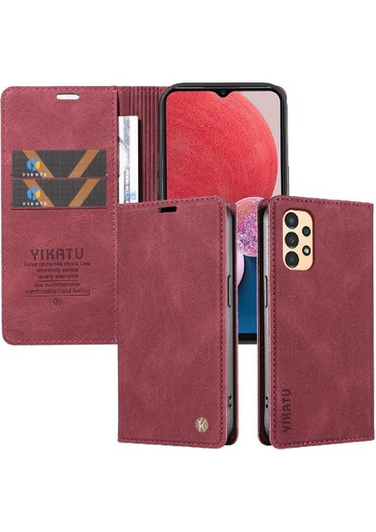 Samsung Galaxy M23 5g Premium Pu Deri Basit Cüzdan Kılıf Kart Yuvaları Destek Ayağı Manyetik Kapatma Darbeye Dayanıklı Kapak (Yurt Dışından) indirimleri