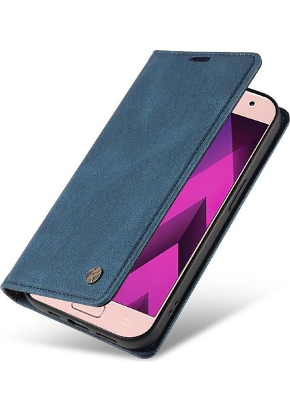 Samsung Galaxy A3 2017 Premium Pu Deri Basit Cüzdan Kılıf Kart Yuvaları Destek Ayağı Manyetik Kapatma Darbeye Dayanıklı Kapak (Yurt Dışından) fırsatları