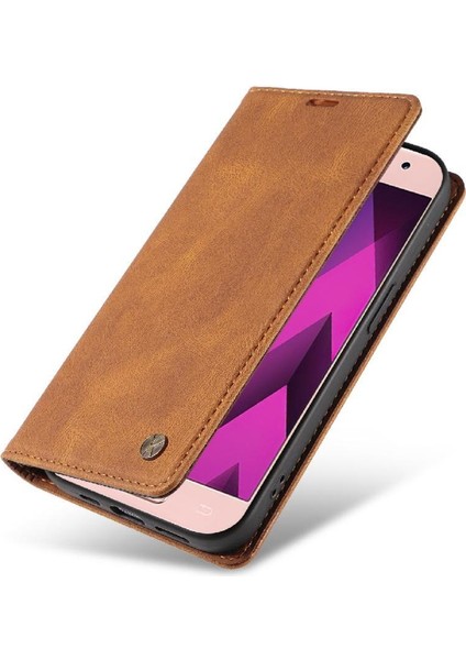 Samsung Galaxy A3 2017 Premium Pu Deri Basit Cüzdan Kılıf Kart Yuvaları Destek Ayağı Manyetik Kapatma Darbeye Dayanıklı Kapak (Yurt Dışından) modelleri