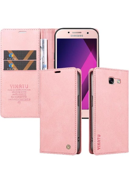 Samsung Galaxy A3 2017 Premium Pu Deri Basit Cüzdan Kılıf Kart Yuvaları Destek Ayağı Manyetik Kapatma Darbeye Dayanıklı Kapak (Yurt Dışından) indirimleri