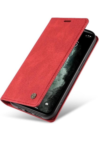 iPhone 11 Pro Premium Pu Deri Basit Cüzdan Kılıf Kart Yuvaları Destek Ayağı Manyetik Kapatma Darbeye Dayanıklı Kapak (Yurt Dışından) fırsatları