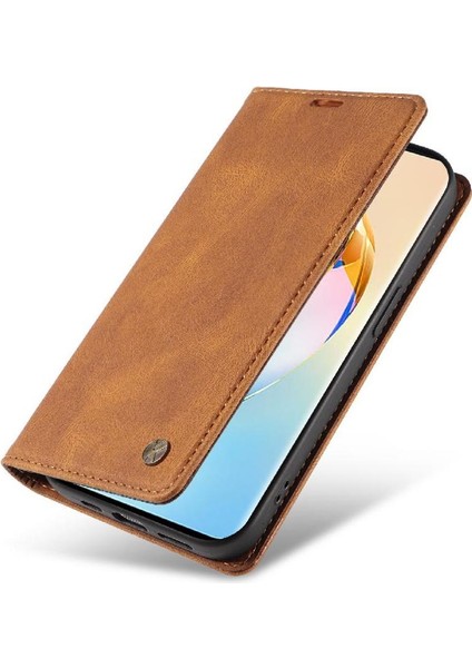 Honor X9B Premium Pu Deri Basit Cüzdan Kılıf Kart Yuvaları Destek Ayağı Manyetik Kapatma Darbeye Dayanıklı Kapak (Yurt Dışından) fırsatları