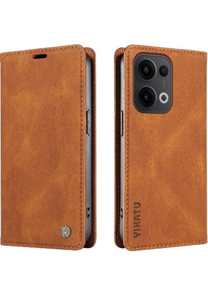 Oppo Reno 13 5g Premium Pu Deri Basit Cüzdan Kılıf Kart Yuvaları Destek Ayağı Manyetik Kapatma Darbeye Dayanıklı Kapak (Yurt Dışından) modelleri
