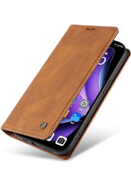 Oppo Reno 13 5g Premium Pu Deri Basit Cüzdan Kılıf Kart Yuvaları Destek Ayağı Manyetik Kapatma Darbeye Dayanıklı Kapak (Yurt Dışından) fırsatları