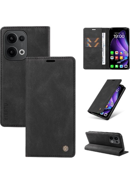 Oppo Reno 13 5g Premium Pu Deri Basit Cüzdan Kılıf Kart Yuvaları Destek Ayağı Manyetik Kapatma Darbeye Dayanıklı Kapak (Yurt Dışından) indirimleri