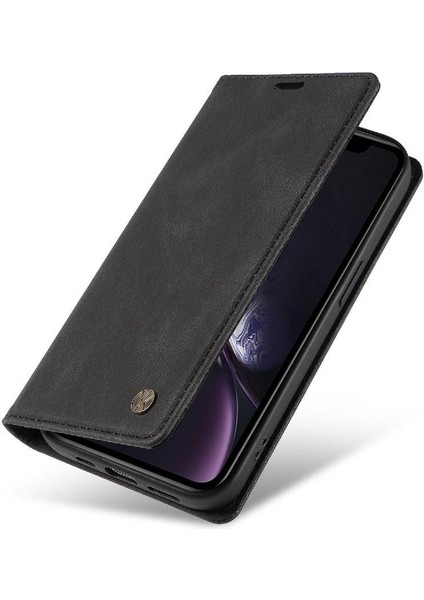 iPhone Xr Premium Pu Deri Basit Cüzdan Kılıf Kart Yuvaları Destek Ayağı Manyetik Kapatma Darbeye Dayanıklı Kapak (Yurt Dışından) fırsatları