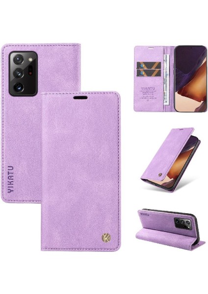 Samsung Galaxy Note 20 Ultra Premium Pu Deri Basit Cüzdan Kılıf Kart Yuvaları Destek Ayağı Manyetik Kapatma Darbeye Dayanıklı Kapak (Yurt Dışından) indirimleri