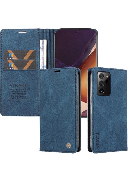 Samsung Galaxy Note 20 Ultra Premium Pu Deri Basit Cüzdan Kılıf Kart Yuvaları Destek Ayağı Manyetik Kapatma Darbeye Dayanıklı Kapak (Yurt Dışından) fırsatları