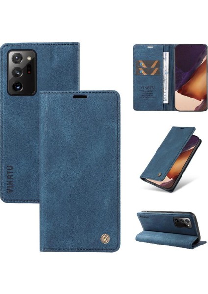Samsung Galaxy Note 20 Ultra Premium Pu Deri Basit Cüzdan Kılıf Kart Yuvaları Destek Ayağı Manyetik Kapatma Darbeye Dayanıklı Kapak (Yurt Dışından) indirimleri