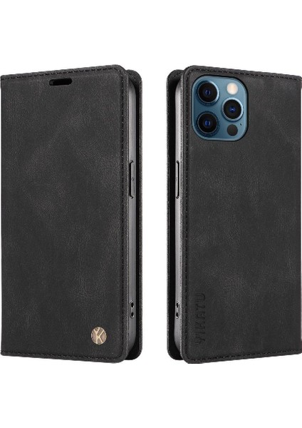 iPhone 13 Pro Premium Pu Deri Basit Cüzdan Kılıf Kart Yuvaları Destek Ayağı Manyetik Kapatma Darbeye Dayanıklı Kapak (Yurt Dışından) modelleri