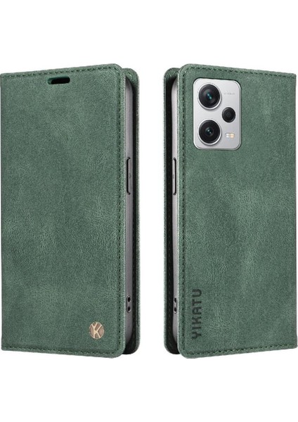 Xiaomi Redmi NOTE12 Pro Plus 5g Premium Pu Deri Basit Cüzdan Kılıf Kart Yuvaları Destek Ayağı Manyetik Kapatma Darbeye Dayanıklı Kapak (Yurt Dışından) fiyatları