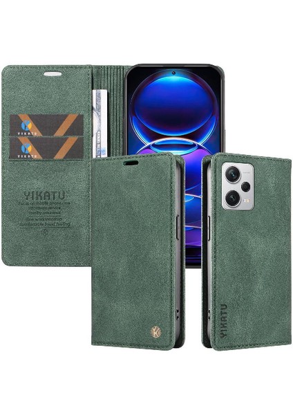 Xiaomi Redmi NOTE12 Pro Plus 5g Premium Pu Deri Basit Cüzdan Kılıf Kart Yuvaları Destek Ayağı Manyetik Kapatma Darbeye Dayanıklı Kapak (Yurt Dışından) indirimleri