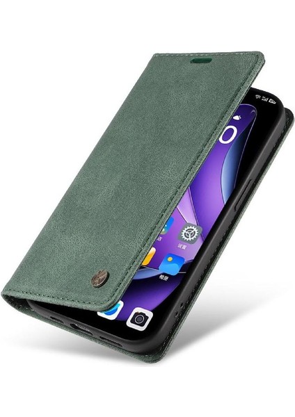Oppo Reno 13 5g Premium Pu Deri Basit Cüzdan Kılıf Kart Yuvaları Destek Ayağı Manyetik Kapatma Darbeye Dayanıklı Kapak (Yurt Dışından) fırsatları