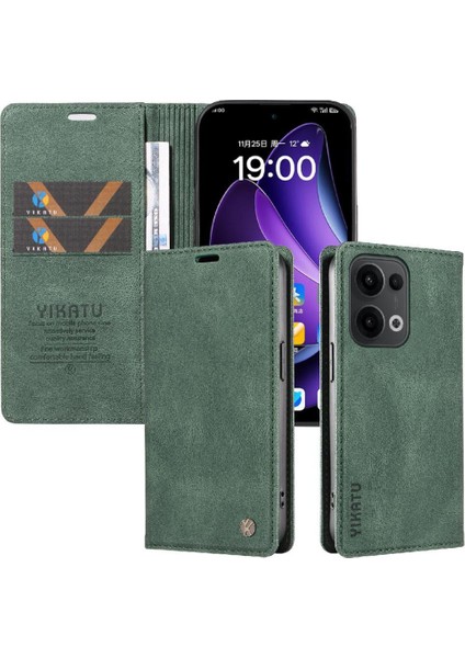 Oppo Reno 13 5g Premium Pu Deri Basit Cüzdan Kılıf Kart Yuvaları Destek Ayağı Manyetik Kapatma Darbeye Dayanıklı Kapak (Yurt Dışından) indirimleri