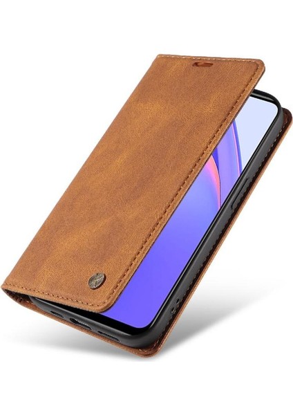 Xiaomi Redmi Note 9 4g Premium Pu Deri Basit Cüzdan Kılıf Kart Yuvaları Destek Ayağı Manyetik Kapatma Darbeye Dayanıklı Kapak (Yurt Dışından)